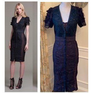 NEW & RARE Anthropologie Byron Lars Black Lace Dress, NWT, Size 4